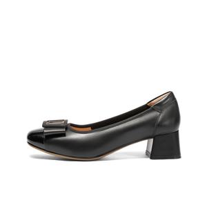 Туфли на высоком каблуке 4 см женские BELLE, Black