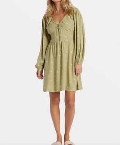 Солнечное мини-платье Love в цвете авокадо Billabong, Avocado