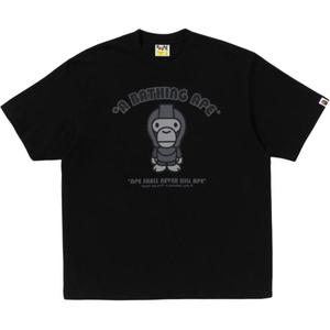 Футболка с принтом логотипа A BATHING APE, черный