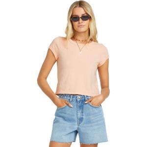 Женская трикотажная футболка с коротким рукавом на каждый день Billabong Billabong, Dusty Peach