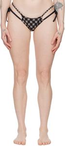 SSENSE Эксклюзивный черный монограммный плавки бикини MISBHV