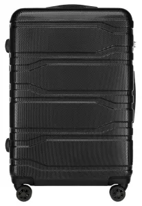 Большой чемодан из поликарбоната на колесах. Wittchen, Black