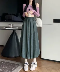 Вельветовая длинная юбка-баллон Aimoha - Select -, цвет Dark Gray