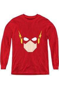 Футболка с длинным рукавом для подростков "Флэш" из Лиги Справедливости Америки Gildan, красный