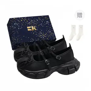 Boldi Kuki Мэри Джейн туфли женские черные в коробке с носками, цвет Black-Box-Comes with Socks