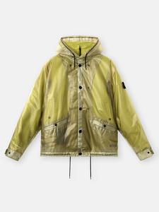 Куртка со съемной подкладкой и полиуретановым покрытием Stone Island 4100085 TRANSLUCENT COVER + COTTON MOLESKIN, Fern