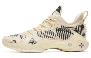 Баскетбольные кроссовки Frenzy 4 Pro мужские низкие бежевые Anta