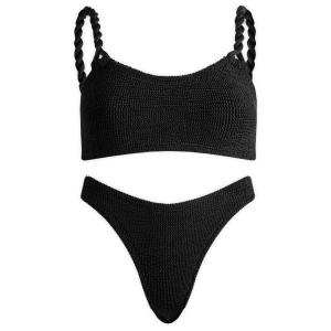 Бикини с закрученными бретельками Фиби Hunza G, черный
