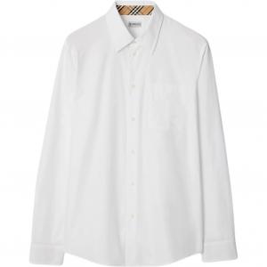 Рубашка с манжетами в клетку Burberry, optical белый