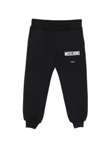 Брюки с логотипом Moschino Kids, черный
