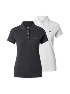 LEVI'S  Футболка 'Housemark Polo Shirt (2-Pack)' в черном и белом цветах