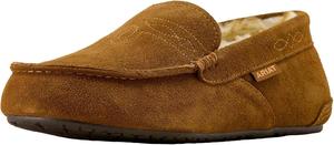 Мужские мокасины ARIAT Clayton - прочные, из натуральной замши, теплые, стильные повседневные обувь для дома и улицы с мягкой подкладкой из плюша, Tan