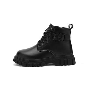 Детские ботинки с низким голенищем, противоскользящие, с амортизацией и защитой от ударов, износостойкие BOBDOG, черный