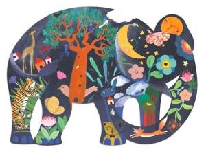 Djeco, пазл, в коробке, Слон, 150 шт.