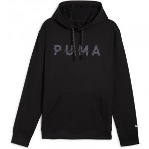 Толстовка с капюшоном m, фирменная толстовка с капюшоном cloudspun Puma, цвет puma black-q1