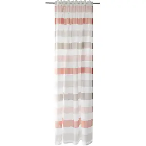 Штора Jaron с закрытыми петлями, 1 шт., полосатая, современная, с градиентом цвета, для гостиной и спальни Homing, Ziegelrot