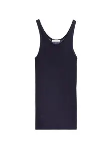 Трикотажная майка в рубчик Lemaire, синий