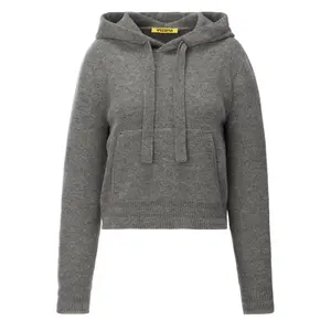 Толстовка WS KNIT HOODIE Вязаный топ Женская Heather Gray Onitsuka Tiger, серый
