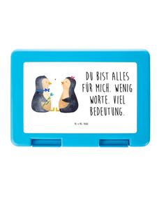 Mr. & Mrs. Panda Коробка для хранения вещей с изображением пары пингвинов и надписью белого цвета