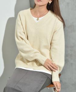 7G трикотажная футболка с V-образным вырезом