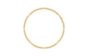 Маленькое колье Triomphe Gourmette из латуни с золотым покрытием CELINE