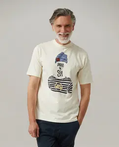 Мужская футболка с коротким рукавом и боковым логотипом Altonadock, белый