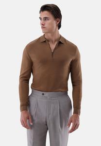 Топ van Laack Long sleeved top, Brown