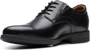 Мужские кожаные туфли Clarks Weedon Plain на шнуровке, черный