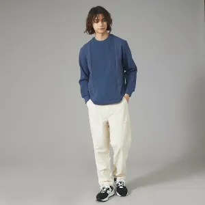 Вязаный комбинированный пуловер Abahouse Lastword, цвет Blue Gray