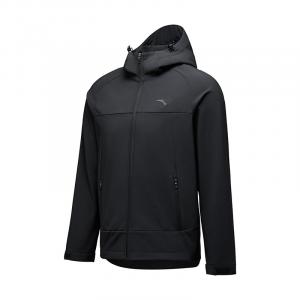 ANTA Спортивный топ Дышащий Удобный Плотный Тканый пиджак Мужская базовая черная, Basic Black