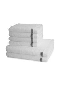 Набор полотенец Ross Sinfonie с логотипом, 6 штук, белый