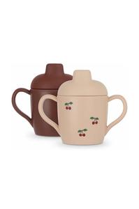 Детская кружка 2 шт. SIPPY CUP Konges Sløjd, бордовый