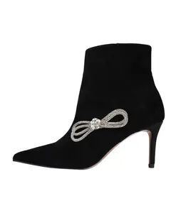 Сапоги на каблуках L37, черный