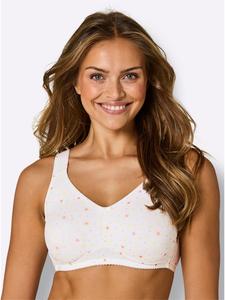 Удобный бюстгальтер без косточек белого и лимонного цветов. WITT WEIDEN