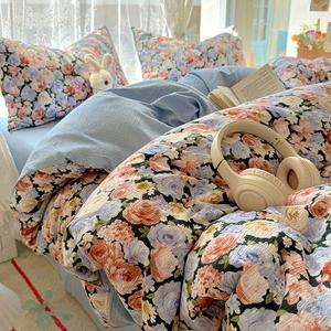 AVIVI Комплект постельного белья 1,5-спальный, 4 предмета, простыня, 150x200 см