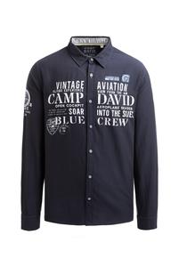 Рубашка на пуговицах классического кроя CAMP DAVID, marine blue