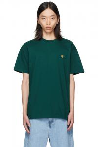 Carhartt Work In Progress Зеленая футболка с изображением погони