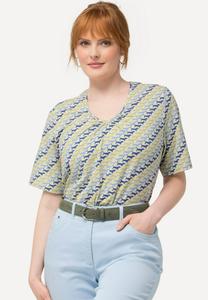 Футболка с принтом Ulla Popken, светло-зеленый