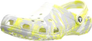 Крокс Унисекс Классические мраморные клогги с эффектом тай-дай Crocs, белый