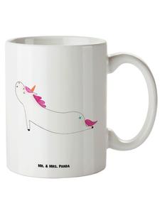 Кружка для йоги "Единорог" XL, без слов, белая Mr. & Mrs. Panda