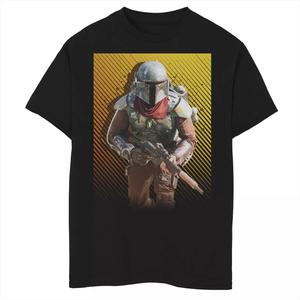 Футболка с графическим плакатом и постером «Маршал» для мальчиков 8–20 лет «Звездные войны: Мандалорец» Star Wars