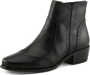 Ботильоны Spring Step SALMAR | Классические кожаные ботинки на щиколотку, Black