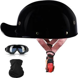 Шлем мотоциклетный YIYHFKM Baseball, черный