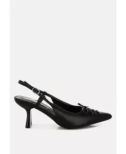 Женские туфли Danvers Kitten Heel Pointy Slingbacks London Rag, черный
