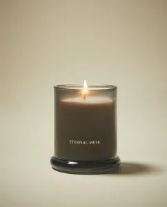 (150 г) ароматическая свеча «Вечный мускус» Zara Home, серый