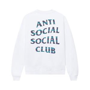 Толстовка Anti Social Social Club x Fragment Design Logo Crewneck, белый
