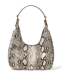 Маленькая сумка-хобо Nolita через плечо Michael Kors, бежевый