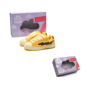 7 SEVFUN Лоу-топ скейтборд кроссовки унисекс в коробке сырный желтый, цвет Cheese Yellow