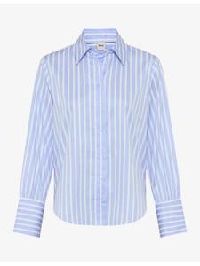 Блузка-рубашка в стиле Вика лавандово-синего цвета BRAX