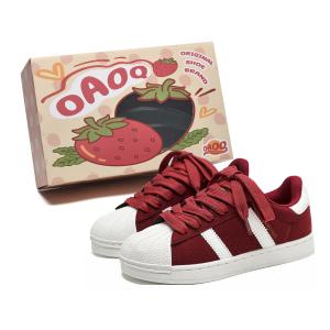 Увеличивающие рост, износостойкие, легкие, низкие, унисекс, кроссовки для скейтбординга OAOQ, Red Bean Red